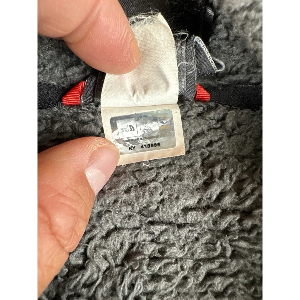 The North Face Sherpa Fleece Jacket 2XL Gray Full Zip Heavyweight Outdoor
